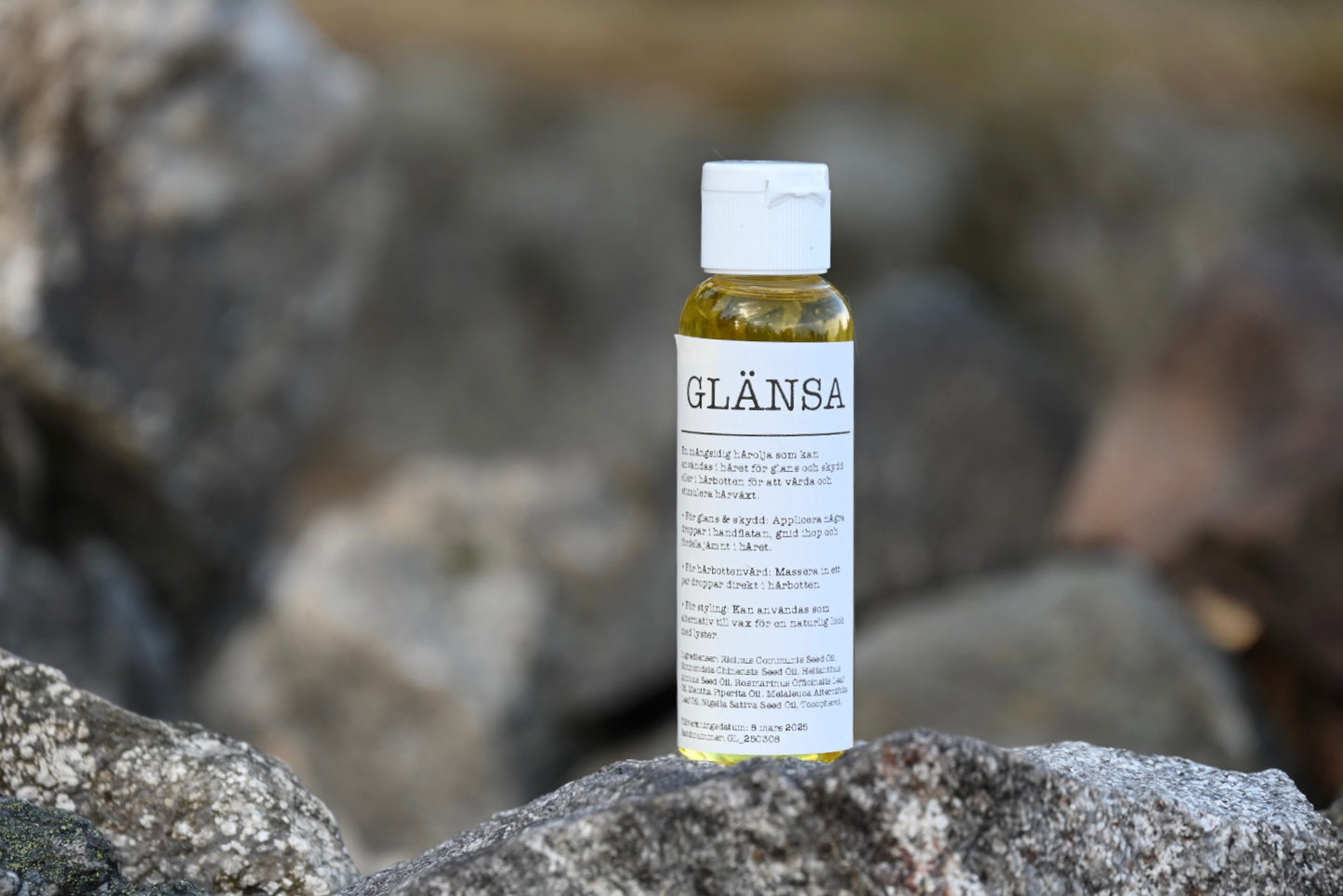 Glänsa - Naturlig hårolja för styling & hårtillväxt